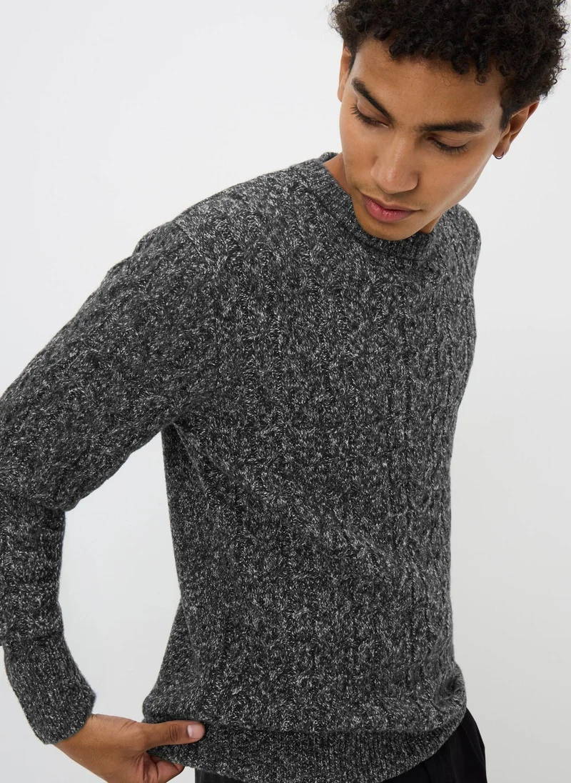 Matalan Black Mono Cable Jumper