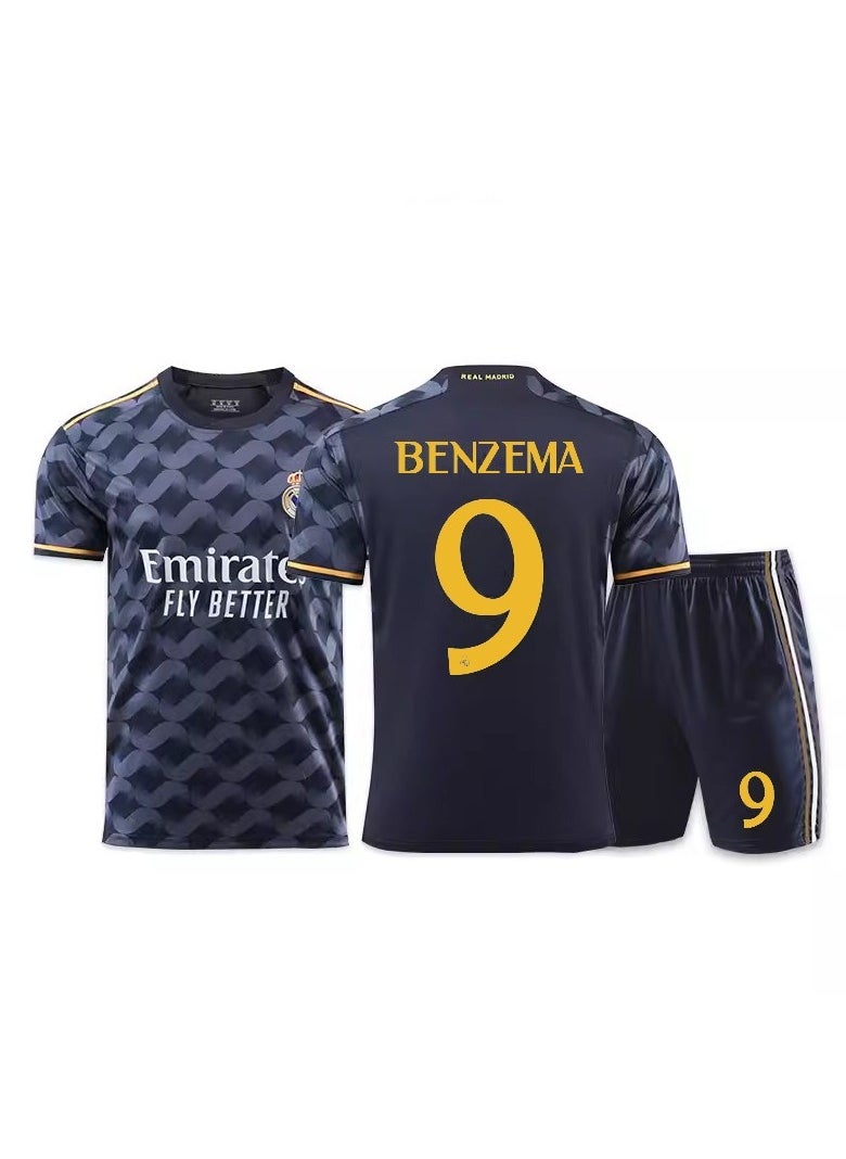 Generic M MIAOYAN Benzema Real Madrid Club Away Adult Football Jersey  - Image 1