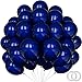 PatiCool 100 Pack 12 inch Navy Blue Latex Balloons Round Dark Blue Balloons for Birthday Party Graduation Wedding Anniversary Baby Shower Decorations - Image 3