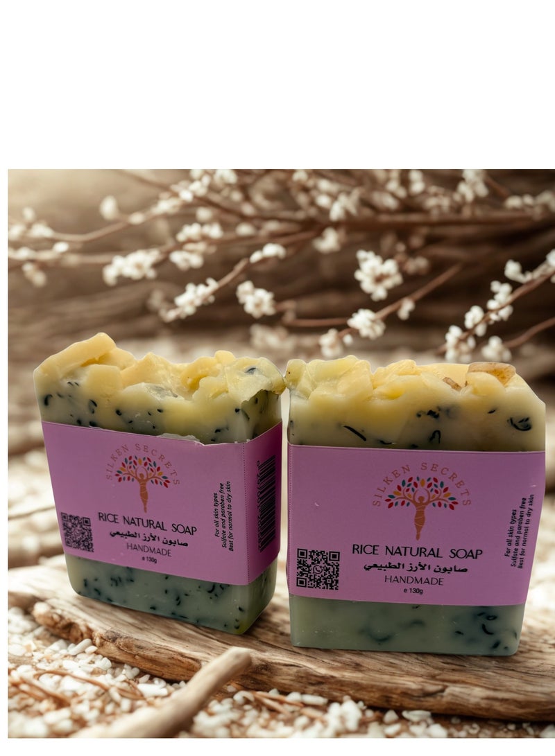 SILKEN SECRETS Rice natural soap - Image 1