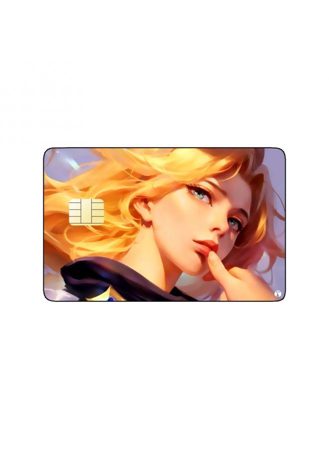 RKN PRINTED BANK CARD STICKER Janna From League Of Legend Video Game - Image 2
