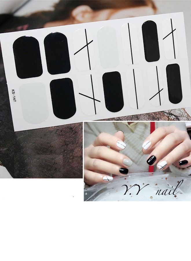 14-Pieces False Nails Sticker