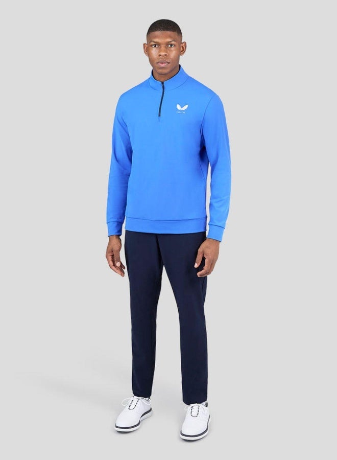 كاستور أزرق ملكي جولف كلاسيك سحاب ياقة عالية - Image 3