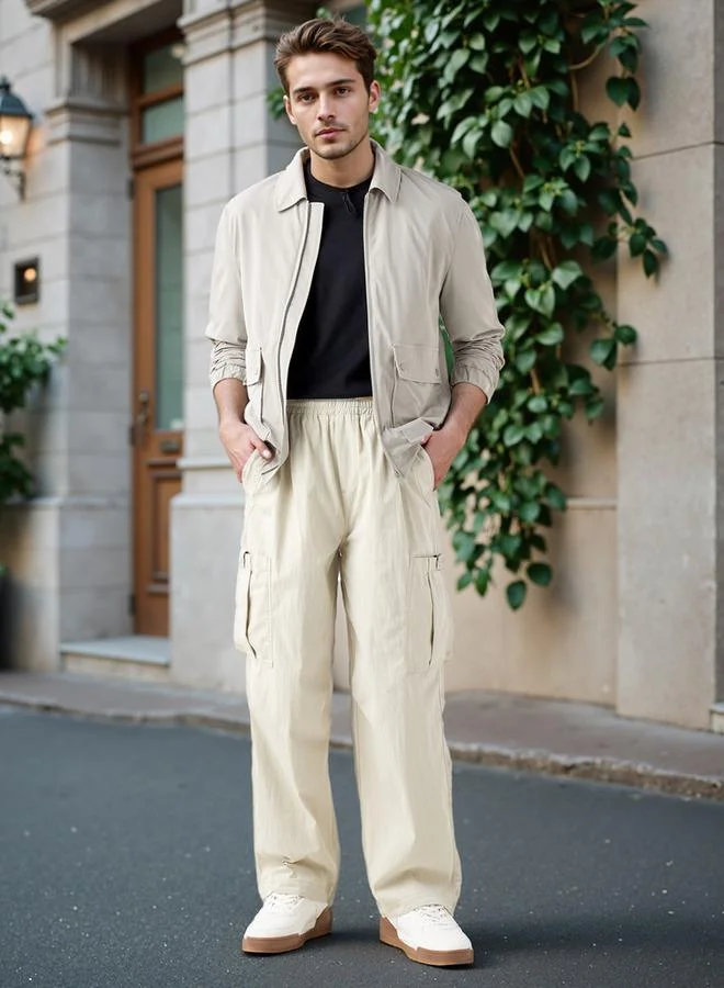 Splash FAV Relaxed Fit Flexi Waist Cargo Pants with Pockets