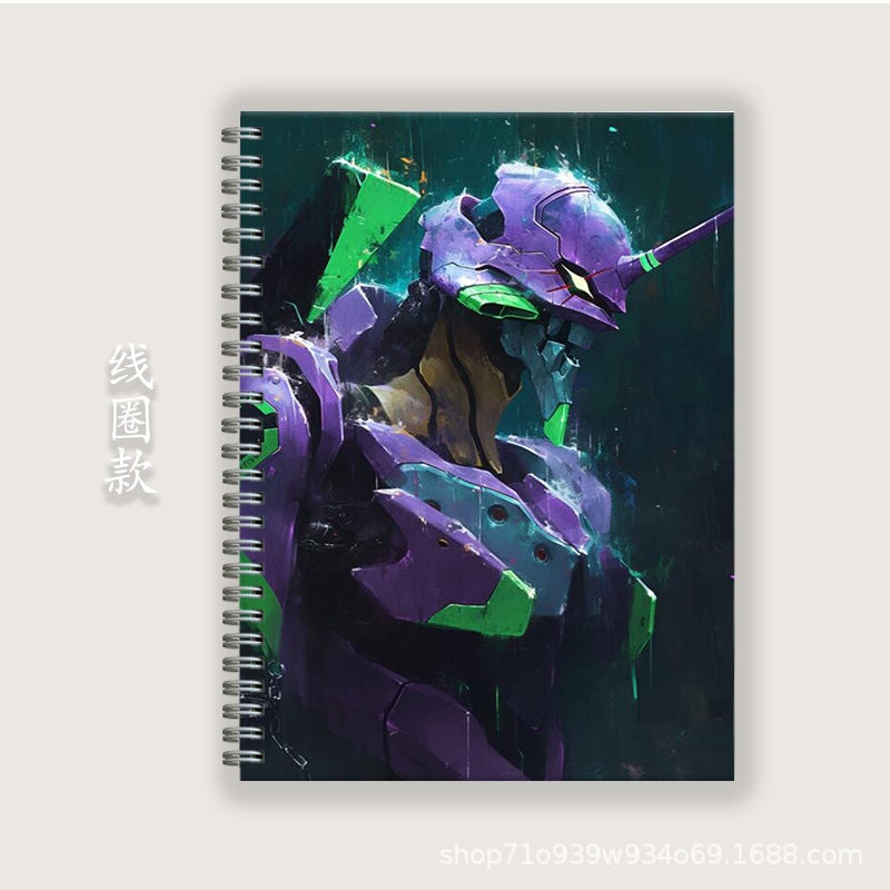 Eva First Generation Machine A5B5A4 Notepad Hard Shell Coil Notebook Homework Book Horizontal Line English Book Two-Dimensional Learning - Image 5