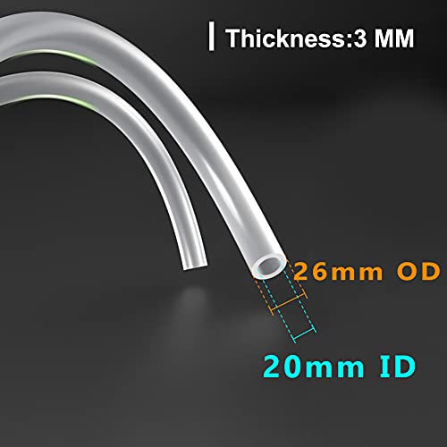 Feelers Silicone Tubing Food Grade Pure Siliconce Hose 20mm ID 26mm OD 10ft High Temperature Resistant Flexible Hose for Water Air Pump Aquarium Home Brewing Kitchen - Image 3