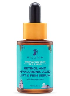 Korean 0.5% Retinol & 1% Hyaluronic Acid Lift & Firm Anti Aging Serum | Retinol Serum For Face| Reduce Fine Lines & Wrinkles|For Men & Women |All Skin Types|30Ml