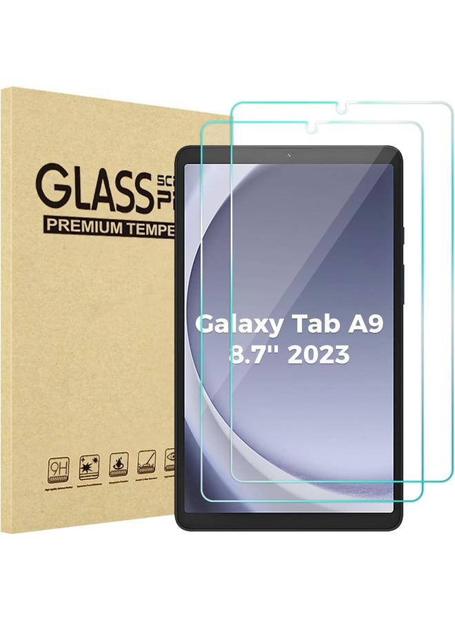 Procases 2 Pack Screen Protector For Galaxy Tab A9 8.7 Inch 2023 9H Hardness Tempered Glass Hd Clear Screen Film Guard For 8.7" Galaxy Tab A9 Tablet Sm X110 X115 X117 - Image 1