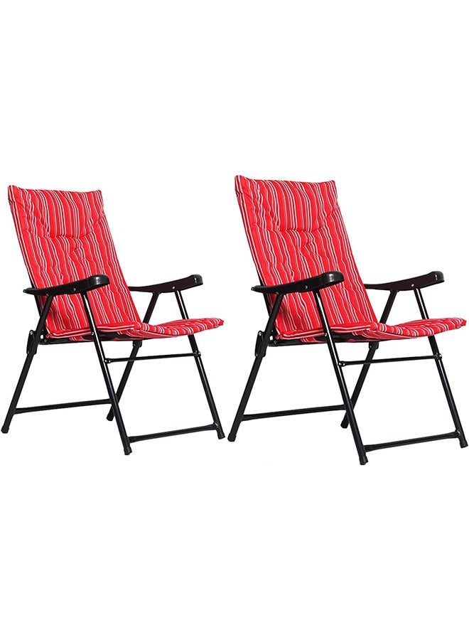 Generic Camping Foldable Beach Chair，Camping Chair for Adults，Lightweight Portable Backpack Chair with Hard Armrest,for Outdoor/Lawn/Trip/Picnic - Image 1