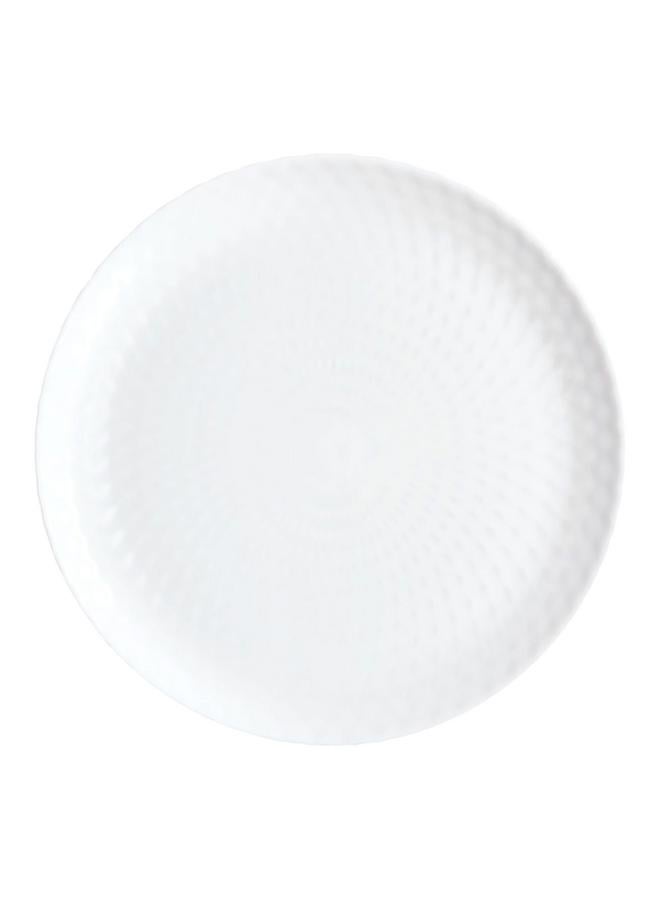 Luminarc Pampille Dishwasher and Microwave Safe Tempered Glass Dinner Plate White 25cm Q4655 - Image 4