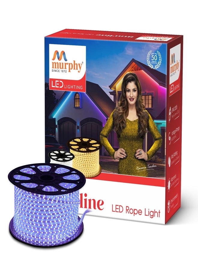 Murphy 2835-120 LED High Lumen Waterproof Indoor Outdoor Home Deorative, Diwali Lights, Rope Pipe Light, Cove Light (120 Led/Mtr) (Blue, 15 Meter) - Image 1