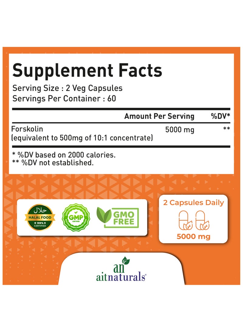 Natural Forskolin Weight Loss - 500mg (120 Capsules) - view 2