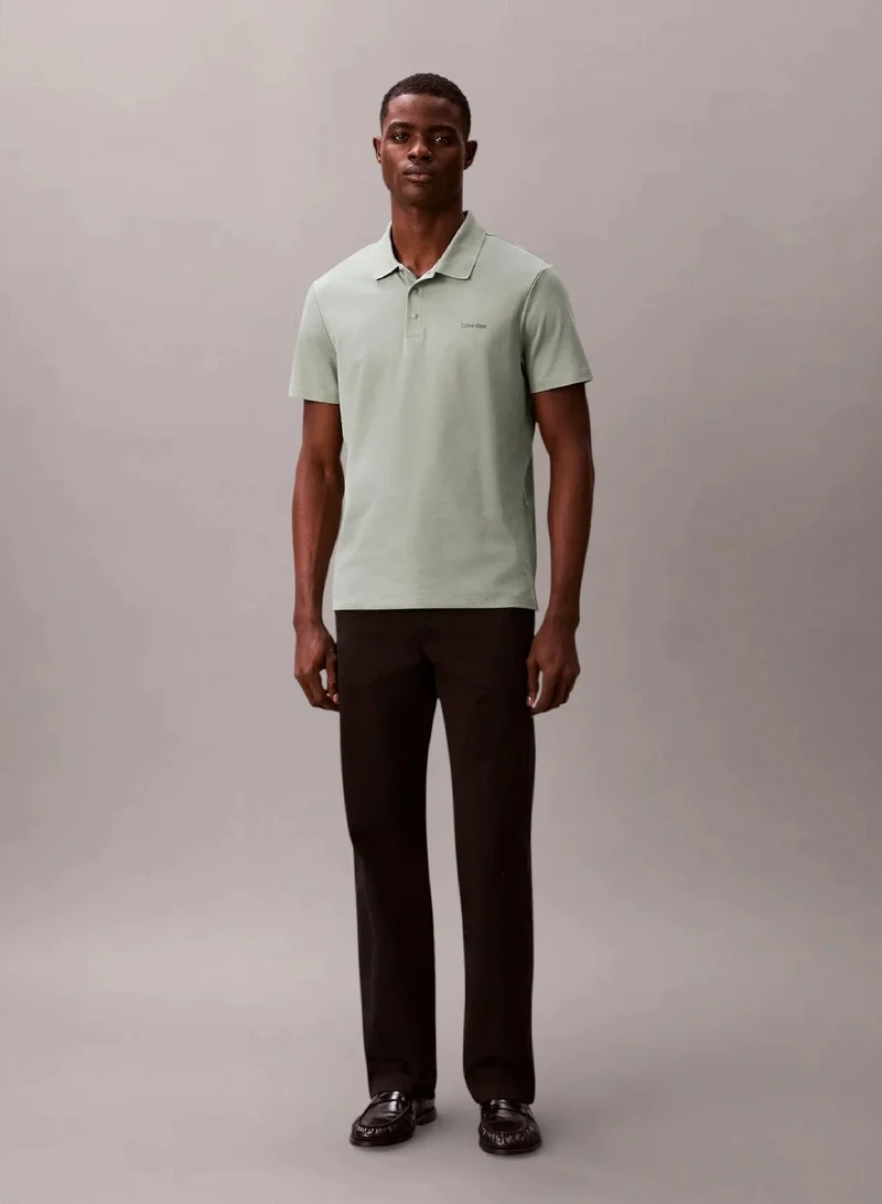 Interlock Knit Bird's Eye Polo