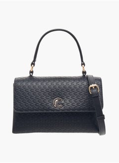 Le Confort Women Monogram Embossed Satchel Bag with Button Closure Ramadan Collection  - Image 1