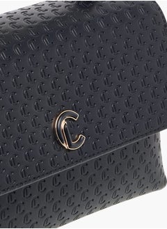 Le Confort Women Monogram Embossed Satchel Bag with Button Closure Ramadan Collection  - Image 4