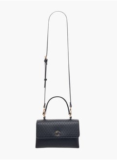 Le Confort Women Monogram Embossed Satchel Bag with Button Closure Ramadan Collection  - Image 2
