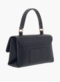 Le Confort Women Monogram Embossed Satchel Bag with Button Closure Ramadan Collection  - Image 3