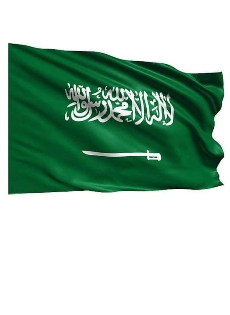 ماركة غير محددة علم المملكة العربية السعودية كبير  150*100  - Image 1