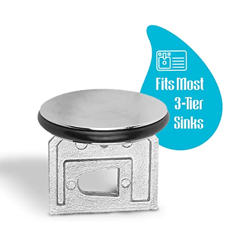STEADYKLEEN - Twist Waste Drain Valve Plunger with O Ring, Valve Drain Stopper for 3-Tier Sink Twist Waste Drain, Must-Have Replacement Accessory for 3 Compartment Sink Repair. - Image 2