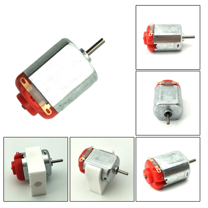 EUDAX 10pcs Micro 130 DC Motor Strong Magnetic Brushed Electric DC 3V -12V 25000 RPM Cars Toys Electric Motor, High Speed Torque DIY Remote Control Toy Car Hobby Motor, Metal Car Engine Motor Kit for Toys - Image 5