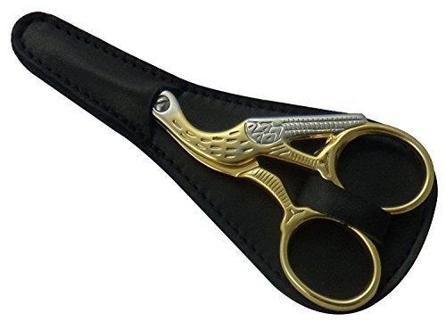 Tenartis 3.5 Inch Professional Stork Embroidery Scissors with Black Scabbard - Tenartis 375 Made in Italy - Image 3