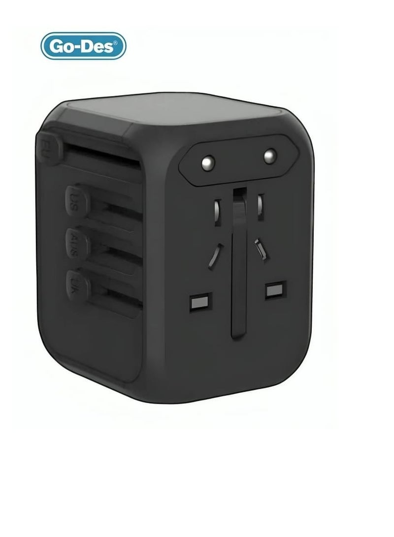 جو-ديز GD-B613 محول طاقة للسفر لشحن الهاتف المحمول والكمبيوتر اللوحي شاحن سريع PD 20 وات واثنين منفذ USB بقدرة 18 وات - Image 3