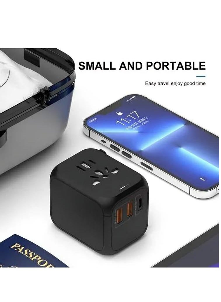 جو-ديز GD-B613 محول طاقة للسفر لشحن الهاتف المحمول والكمبيوتر اللوحي شاحن سريع PD 20 وات واثنين منفذ USB بقدرة 18 وات - Image 5