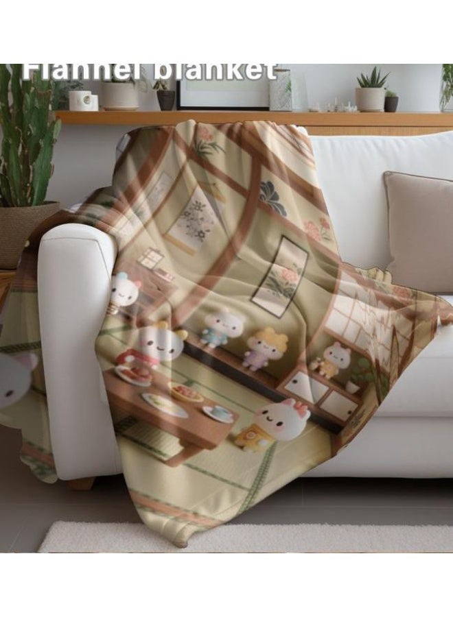 general Flannel thin blanket (warm and comfortable, suitable for sleep, gaming, dust removal and sandproof) 150cm*200cm - 41 - Image 4