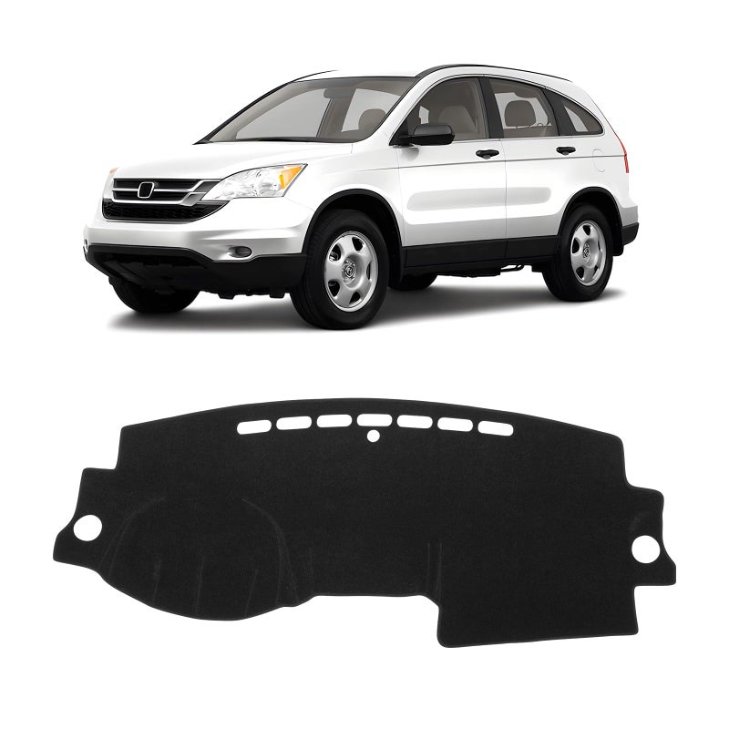 KUST Car Dash Cover for Honda CRV CRV 2007 2008 2009 2010 2011 NonSlip Dashboard Cover Interior Accessories for CRV Custom Fit Dash Mat Sunshade Windshield No Glare Black