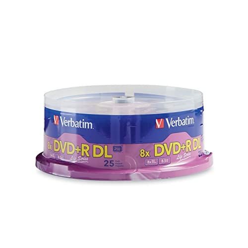 Verbatim DVD+R DL Double Layer 8.5GB 8X LifeSeries - 25pk Spindle 71122 - Image 1