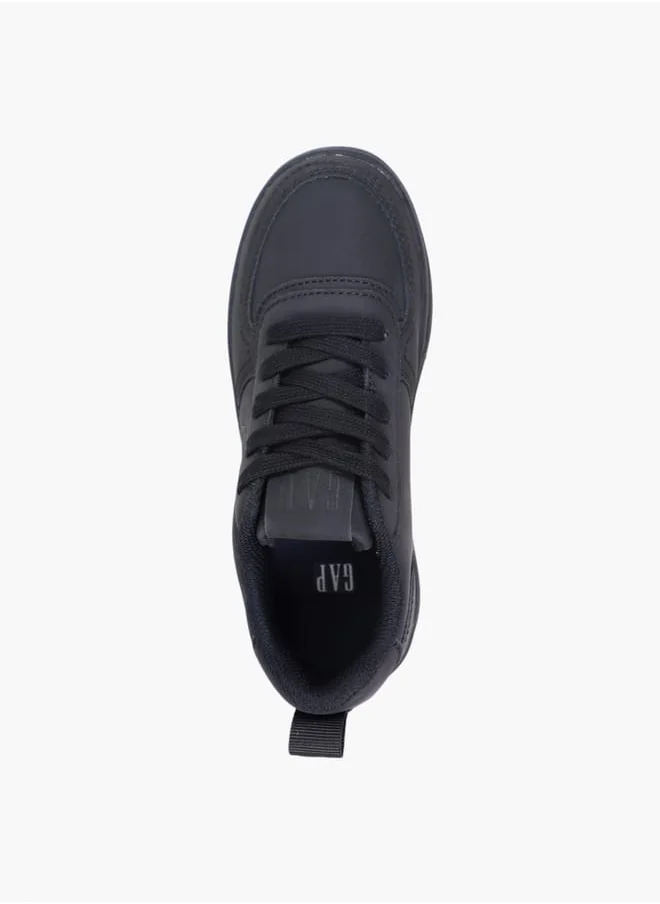 GAP Boys' Panelled Sneakers with Lace-Up Closure - BOSTON III