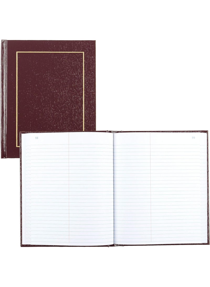 National Rediform Law Record Book with Center Line 150 Sheets 934 x 8 Inches Burgundy RED56907  - Image 3