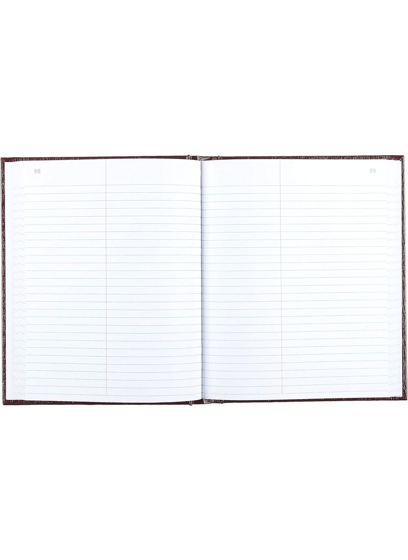 National Rediform Law Record Book with Center Line 150 Sheets 934 x 8 Inches Burgundy RED56907  - Image 2