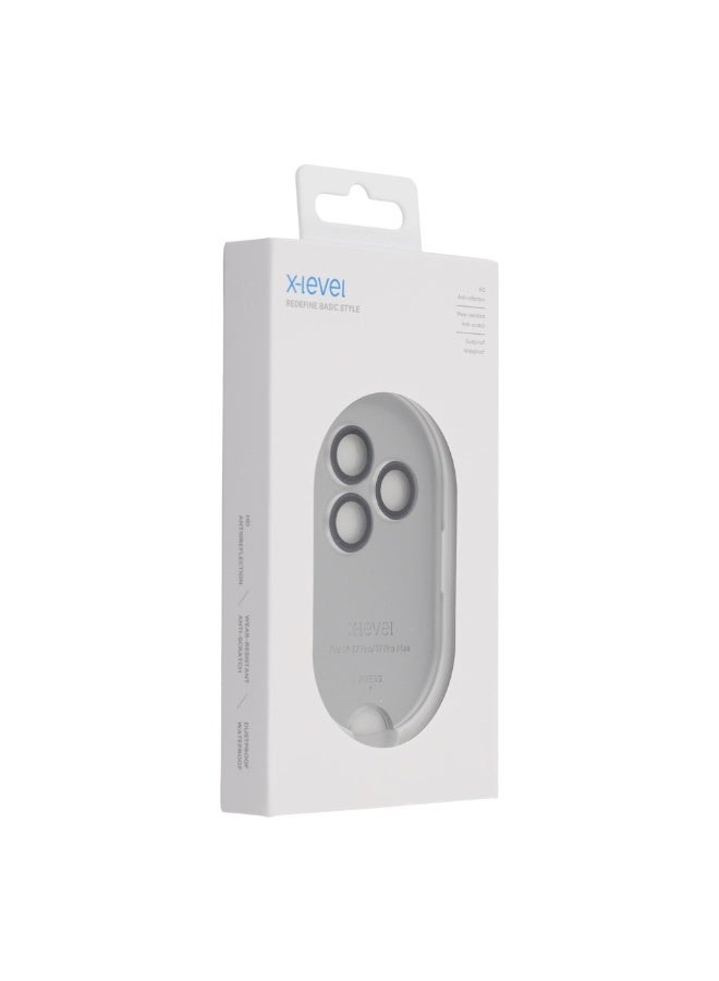 X-LEVEL AR-Spotlight Series For  iPhone 17 Pro Max / 17 Pro Tempered Glass Lens Protector Camera Lens Film - blue - Image 3