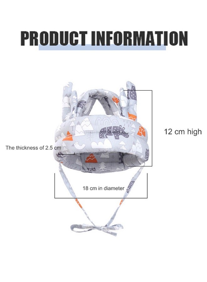 Baby Helmet for Crawling and Walking| Baby Head Protector| Infant Helmets| Toddler Baby Head Protection Cushion| Baby Safety Helmet Head Shaping for Learning to Walk Headguard Protective Harnesses Cap - Image 2