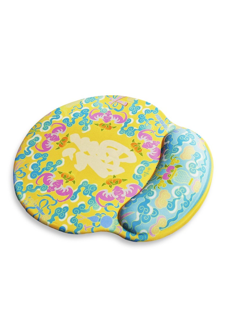 Mini Hand Mouse Pad With Gel Wrist Support Band , Cute Design HD Print Pattern Desk Mat, Extended Mouse Pad and Keyboard Mouse Pads, Waterproof Fabric Surface Mouse Pads for Office, Anti-Slip Rubber Base - Image 2