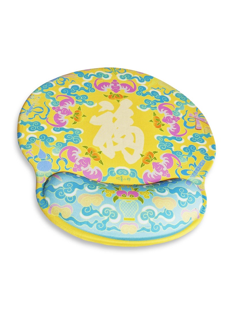 Mini Hand Mouse Pad With Gel Wrist Support Band , Cute Design HD Print Pattern Desk Mat, Extended Mouse Pad and Keyboard Mouse Pads, Waterproof Fabric Surface Mouse Pads for Office, Anti-Slip Rubber Base - Image 3
