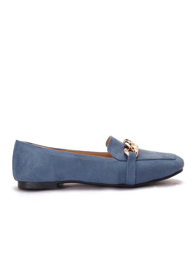 TGS - Large Chain Suede Loafers - Image 1
