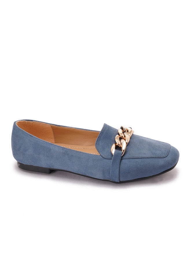 TGS - Large Chain Suede Loafers - Image 1
