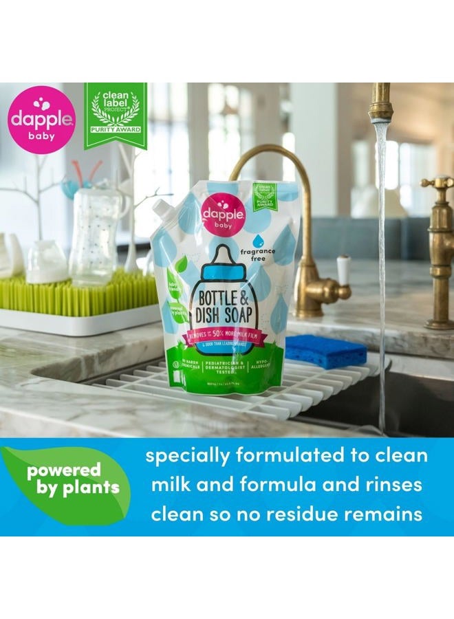DAPPLE Baby Bottle and Dish Liquid Refill, Fragrance Free Dish Soap, Sulfate-Free, Hypoallergenic, 34 Fluid Ounces (Pack of 2) - Image 2