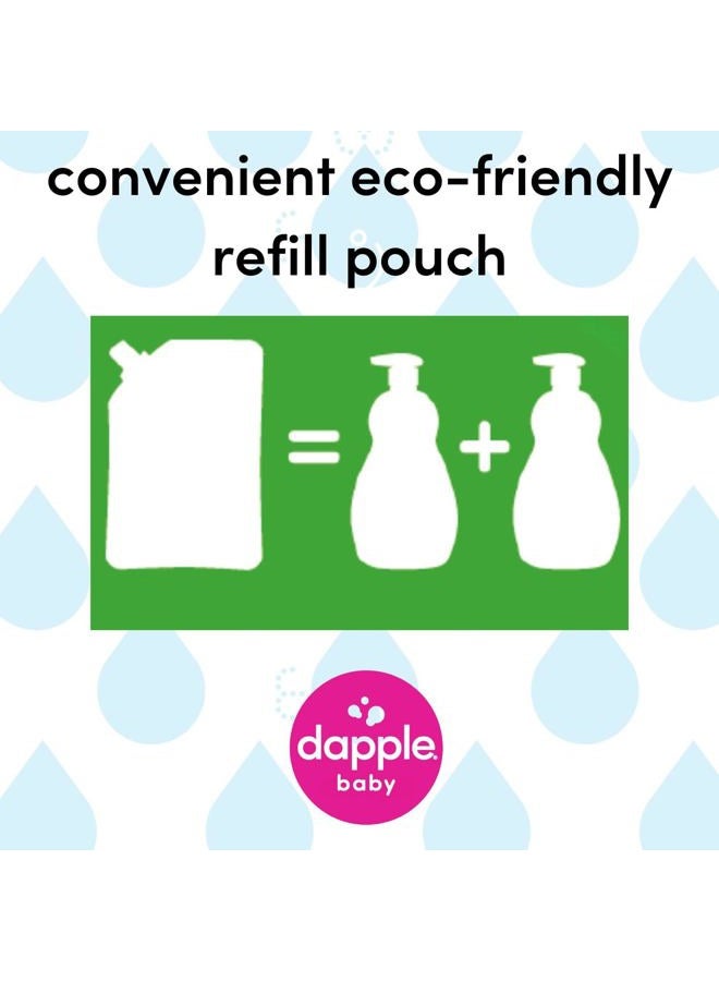 DAPPLE Baby Bottle and Dish Liquid Refill, Fragrance Free Dish Soap, Sulfate-Free, Hypoallergenic, 34 Fluid Ounces (Pack of 2) - Image 4