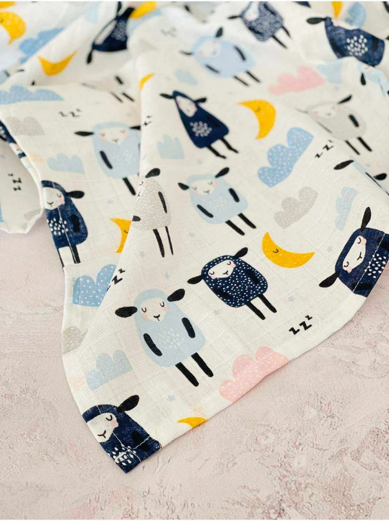 جونييروس Multi-Purpose Muslin Cloth Cover Blanket 75X77