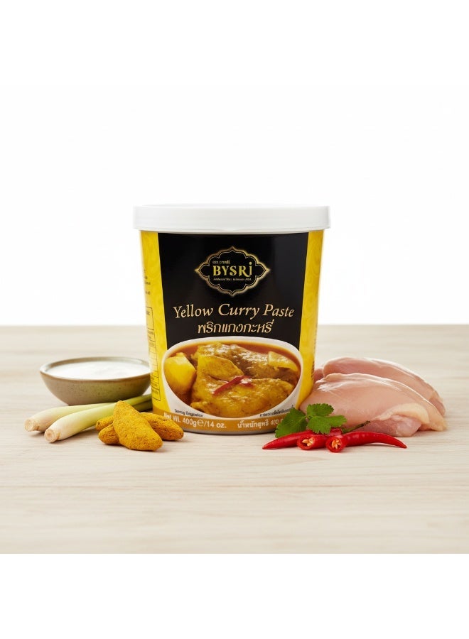 BYSRI Yellow Curry Paste 400g | Authentic Thai Curry Paste for Curries, Stir-Fry & Marinades - Image 2