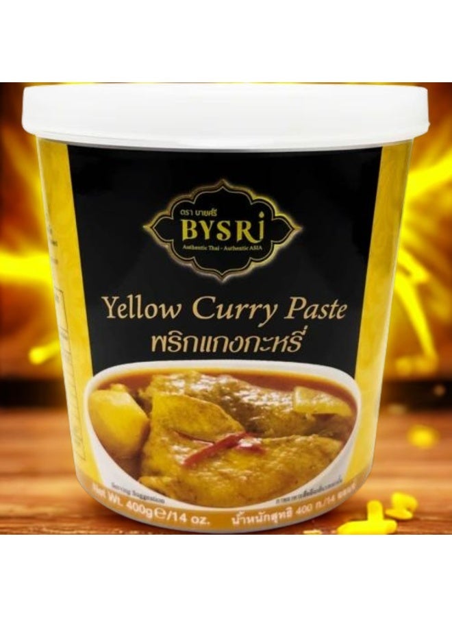 BYSRI Yellow Curry Paste 400g | Authentic Thai Curry Paste for Curries, Stir-Fry & Marinades - Image 3
