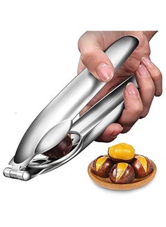 Beauenty Stainless Steel Chestnut Cutter, Nut Cracker Sheller Walnut Pliers, Metal Nut Opener Plier, 304 Stainless Steel Kitchen Tools, Nut Walnut,Kitchen Dried Fruit Opener  - Image 1