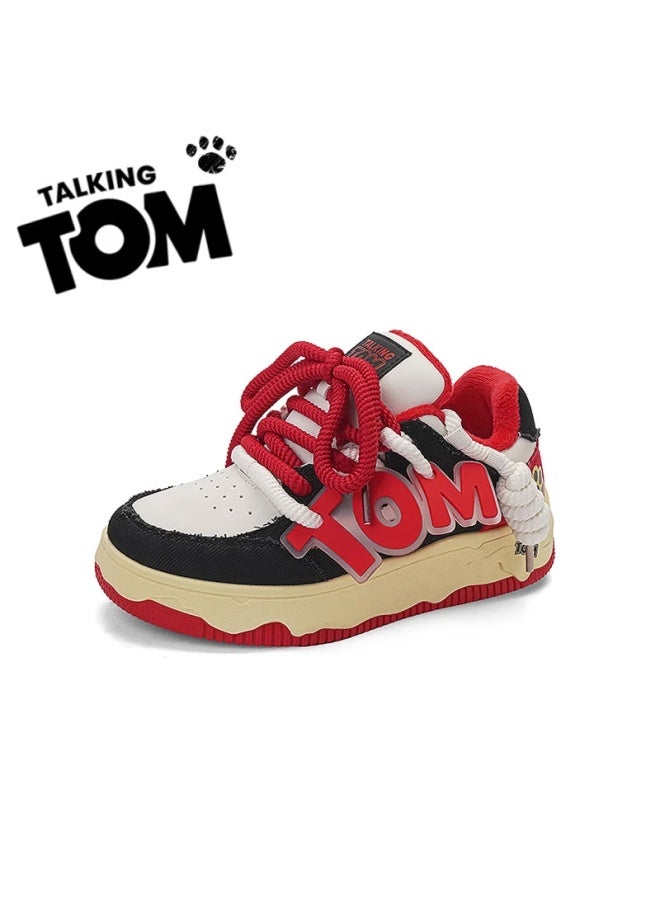 Talking Tom Men's Casual Low-top Sneakers Women's Student Sports Designer Couple Loafers Chinese Red Size 43 - Image 3
