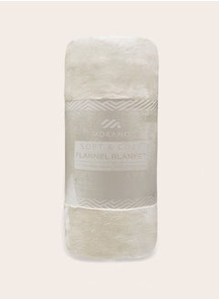 MORANO Morano Velvet Blanket Microfiber Material Off-white Color 220 X 240 Cm  - Image 1