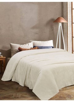 MORANO Morano Velvet Blanket Microfiber Material Off-white Color 220 X 240 Cm  - Image 2