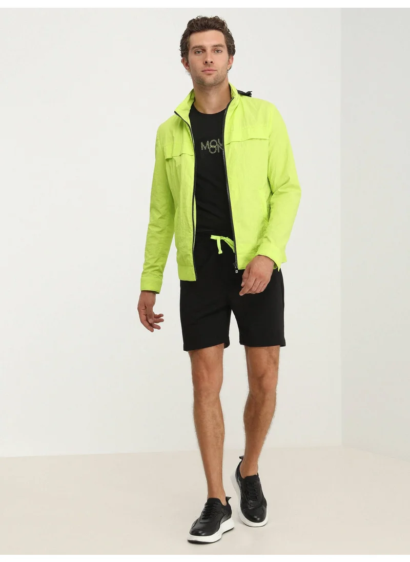 Kip Hooded Yellow Men's Raincoat MNT-482
