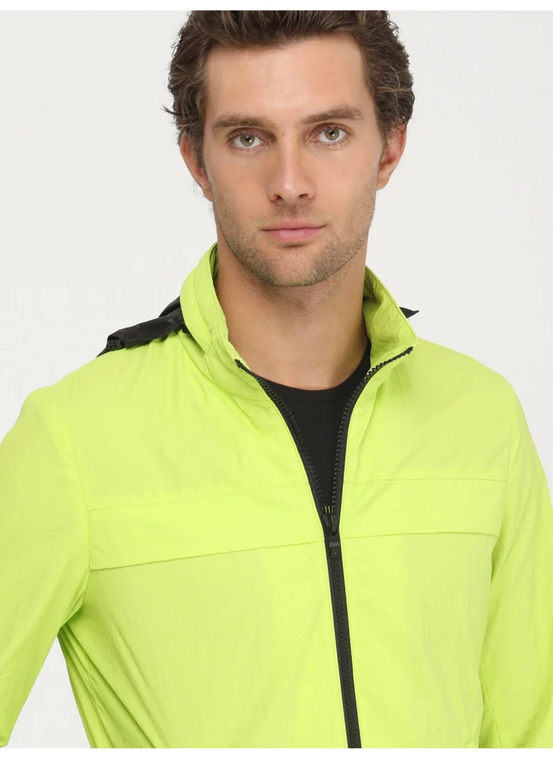 Kip Hooded Yellow Men's Raincoat MNT-482